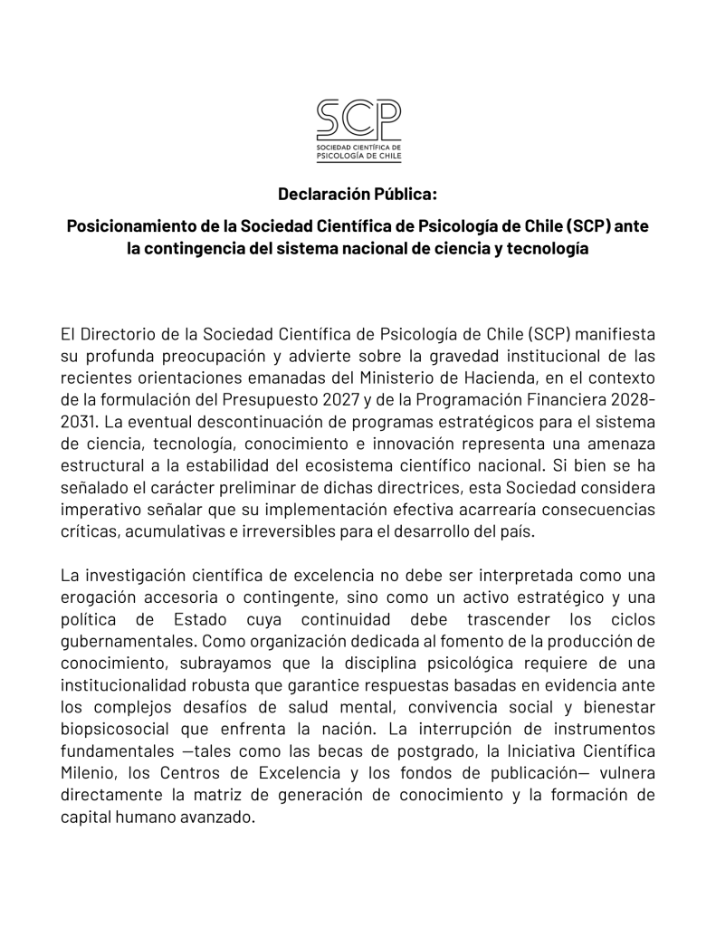Declaración Pública SCP 01